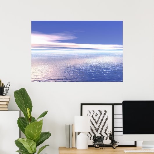 Friedliches Meer Poster (Heimbüro)