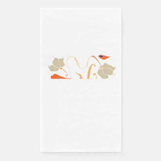 Friedliches Naturpapier Napkin Serviette (Vorderseite)