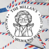 friedliches Oma Permastempel