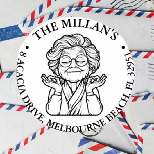 friedliches Oma Permastempel