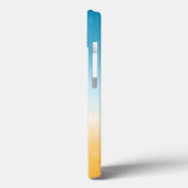 Friedliches Ozeanfarbengefälle nach Kundenwunsch Case-Mate iPhone Hülle (Rückseite / Links)
