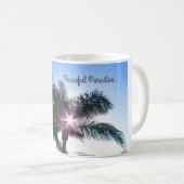 Friedliches Paradies Palmen Tasse (VorderseiteRechts)