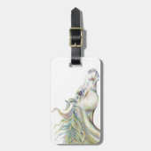 Friedliches Pferd Gepäckanhänger (Vorderseite vertikal)