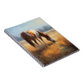 Friedliches PferdeNotebook Notizblock (Rechte Seite)