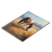 Friedliches PferdeNotebook Notizblock (Linke Seite)