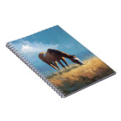 Friedliches Pferdewiese-Notebook Notizblock (Rechte Seite)