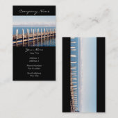 Friedliches Pier-Foto Visitenkarte (Vorne/Hinten)