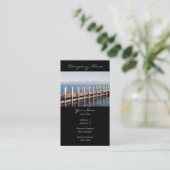 Friedliches Pier-Foto Visitenkarte (Stehend Vorderseite)