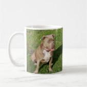 Friedliches Pitbull Kaffeetasse (Links)
