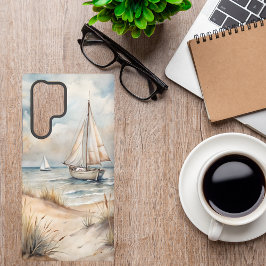 Friedliches Segeln Wasserfarbenküste Samsung Galaxy Hülle