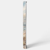 Friedliches Segeln Wasserfarbenküste Samsung Galaxy Hülle (Linke Seite)