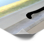 Friedliches siamesisches Katzengemälde Poster (Ecke)