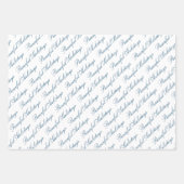 Friedliches Skript für Winterwald Geschenkpapier Set (Vorderseite 2)