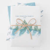 Friedliches Skript für Winterwald Geschenkpapier Set (Beispiel)