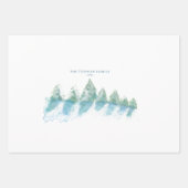 Friedliches Skript für Winterwald Geschenkpapier Set (Vorderseite)