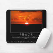 Friedliches Sonnenuntergang-Mousepad mit Rumi Zita Mousepad (Mit Mouse)