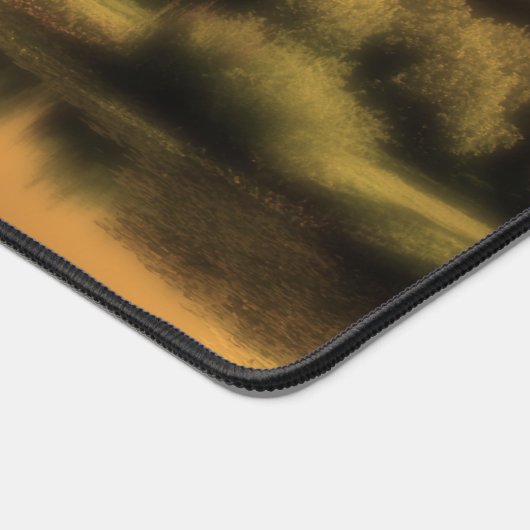 Friedliches Summer Lake Sunset Sky Foto Schreibtischunterlage (Ecke)