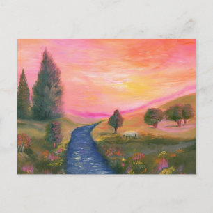 Friedliches Tal Postkarte