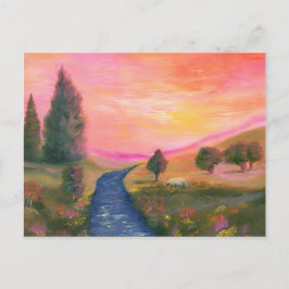 Friedliches Tal Postkarte