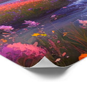 Friedliches Tal vor dem Sturm Poster (Ecke)