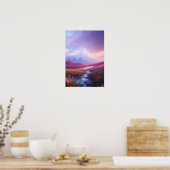 Friedliches Tal vor dem Sturm Poster (Küche)