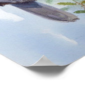 Friedliches Taubenpaar Poster (Ecke)