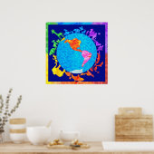 Friedliches Tierreich-Poster Poster (Küche)