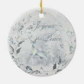 Friedliches Wald im Winter Keramik Ornament (Hinten)