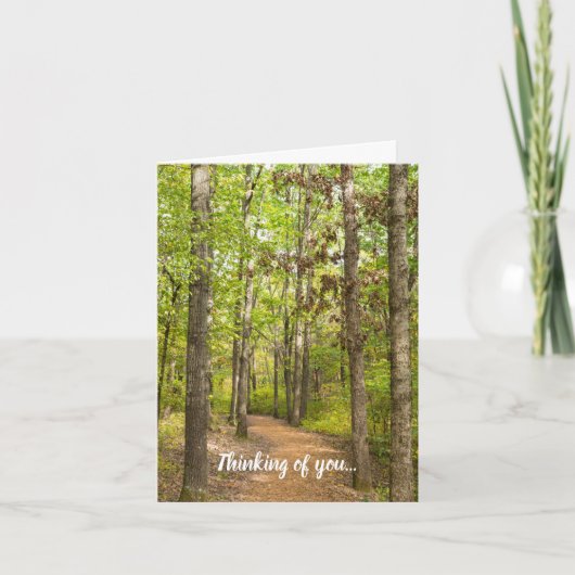 Friedliches Wanderdenken Karte (Vorderseite)