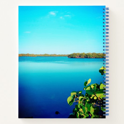 Friedliches Wasser Notizblock (Rückseite)