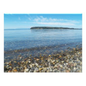 Friedliches Wasser Strand Kies Seascape Fotodruck (Vorne)