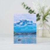 Friedliches Watercolor, japanisches Kunstdesign Postkarte (Stehend Vorderseite)