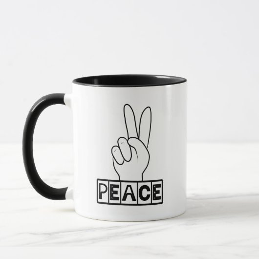 Friedliches Zeichen Tasse (Links)