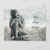 Friedliches Zitat zum Silbernen Buddha-Wisdom
