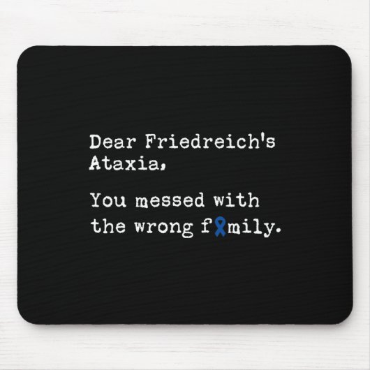 Friedreich Ataxia Mousepad (Vorne)