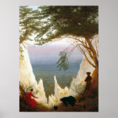 Friedrich - Chalk Cliffs on Ragen Poster (Vorne)