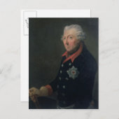 Friedrich der Große tragen die Uniform Postkarte (Vorne/Hinten)