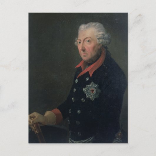 Friedrich der Große tragen die Uniform Postkarte (Vorderseite)