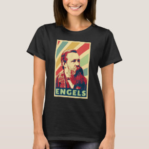 Friedrich Engels Vintag Colors T-Shirt
