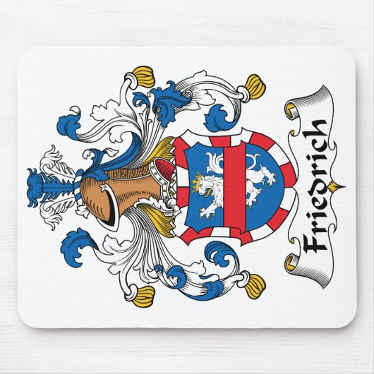 Friedrich-Familienwappen Mousepad (Vorne)