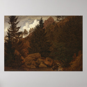 Friedrich - Felsformation im Harz Poster