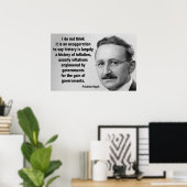 Friedrich Hayek Inflation Quote Poster (Heimbüro)