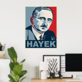 Friedrich Hayek Poster (Heimbüro)