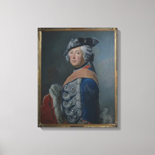 Friedrich II. der Große Preußen nach 1753 Leinwanddruck (Vorderseite)