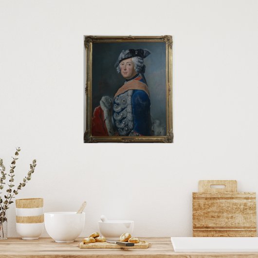 Friedrich II. der Große Preußen nach 1753 Poster (Küche)
