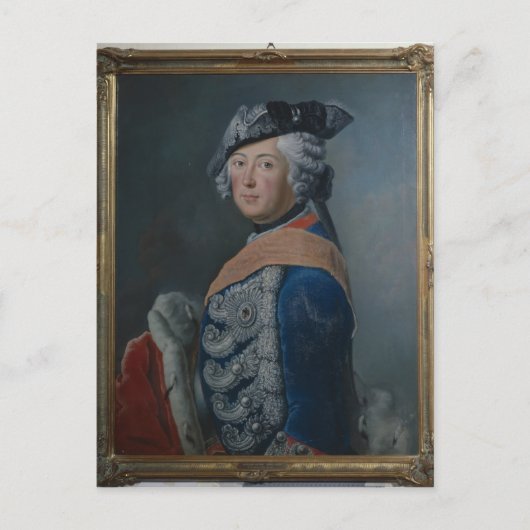 Friedrich II. der Große Preußen nach 1753 Postkarte (Vorderseite)