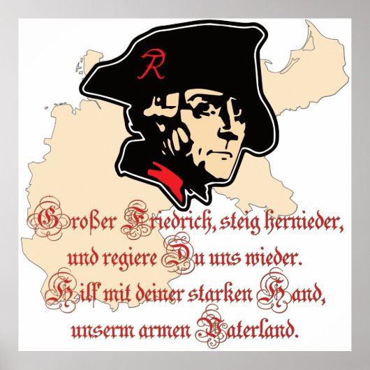 Friedrich II - Großer Friedrich, steig hernieder Poster (Vorne)