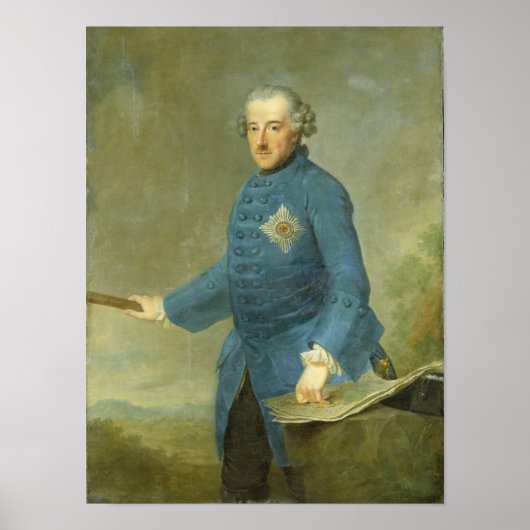 Friedrich II., Preußen, c.1770 Poster (Vorne)