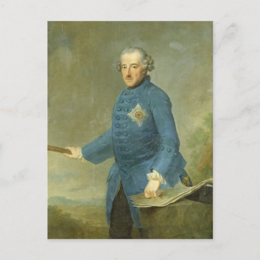 Friedrich II., Preußen, c.1770 Postkarte (Vorderseite)