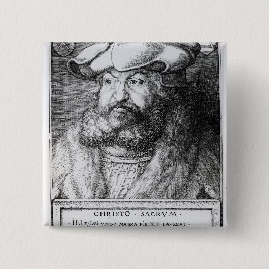 Friedrich III, Wähler von Sachsen Button (Vorderseite)